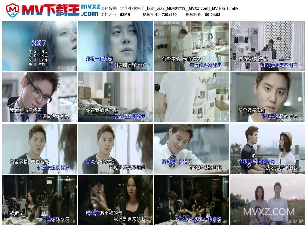 古享林-我错了_国语_流行_MB401739